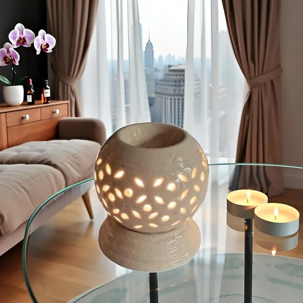 Electric_Aroma_Diffuser/Burner_&_Small_Ball_Shape_Electric_Ceramic_Aroma_Oil_Diffuser_|_Electric_Diffuser_Burner_Oil_For_Room/Office/Home_Decor(Arm-Sb)