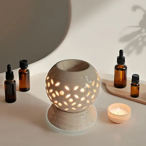 Electric_Aroma_Diffuser/Burner_&_Small_Ball_Shape_Electric_Ceramic_Aroma_Oil_Diffuser_|_Electric_Diffuser_Burner_Oil_For_Room/Office/Home_Decor(Arm-Sb)
