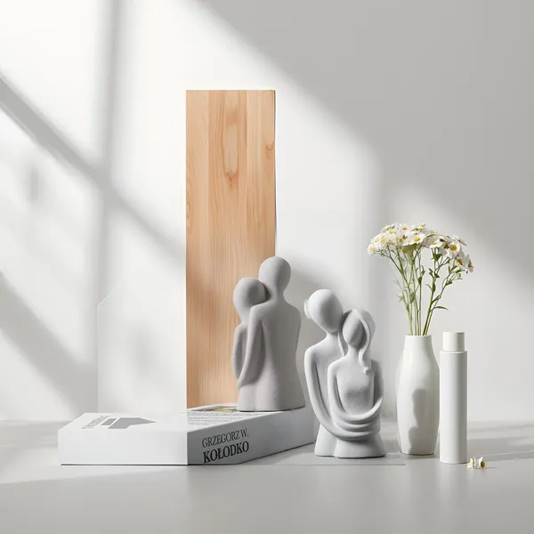 Romantic_Couple_Sculptures_In_White_Modern_Love_Showpiece_For_Gift_&_Home_Decor_|_Husband_Wife,_Boyfriend_Girlfriend_Statue_|_Decorative_Figurines_(Pack_Of_2)