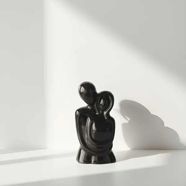 Romantic_Couple_Sculptures_Modern_Love_Showpiece_Set_For_Home_Decor_&_Gift_|_Black_Couple_Statue_(Pack_Of_2)