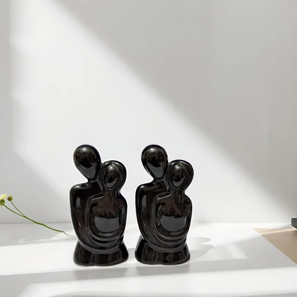Romantic_Couple_Sculptures_Modern_Love_Showpiece_Set_For_Home_Decor_&_Gift_|_Black_Couple_Statue_(Pack_Of_2)