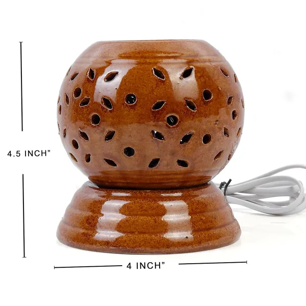 Electric_Aroma_Diffuser/Burner_&_Ball_Shape_Electric_Ceramic_Aroma_Oil_Diffuser_|_Electric_Diffuser_Burner_Oil_For_Room/Office/Home_Decor(Arm-Sb-Brw)
