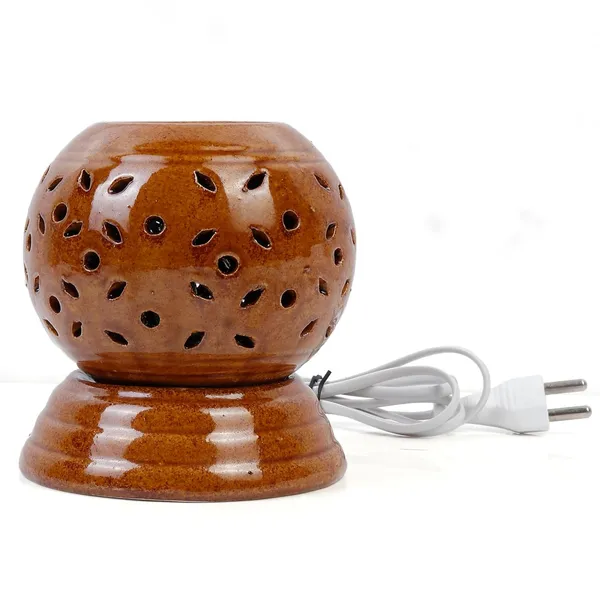 Electric_Aroma_Diffuser/Burner_&_Ball_Shape_Electric_Ceramic_Aroma_Oil_Diffuser_|_Electric_Diffuser_Burner_Oil_For_Room/Office/Home_Decor(Arm-Sb-Brw)