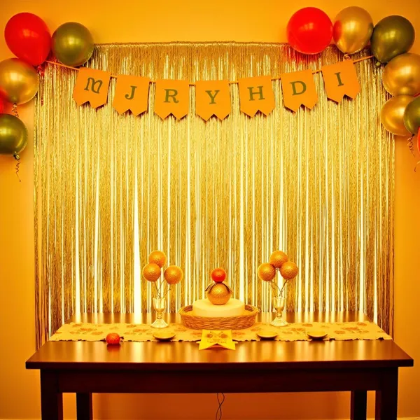 Golden_Fringe_Foil_Curtain_(Pack_Of_4)_For_Birthday/Anniversary/Marriage_And_Bachelorette_Decoration_(Golden)