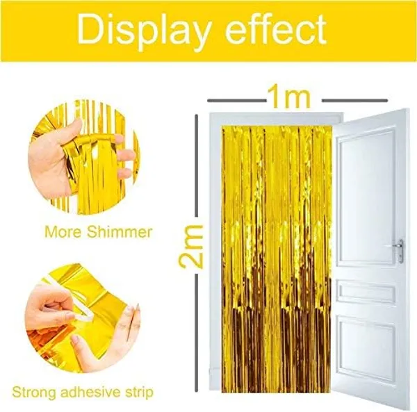 Golden_Fringe_Foil_Curtain_(Pack_Of_4)_For_Birthday/Anniversary/Marriage_And_Bachelorette_Decoration_(Golden)