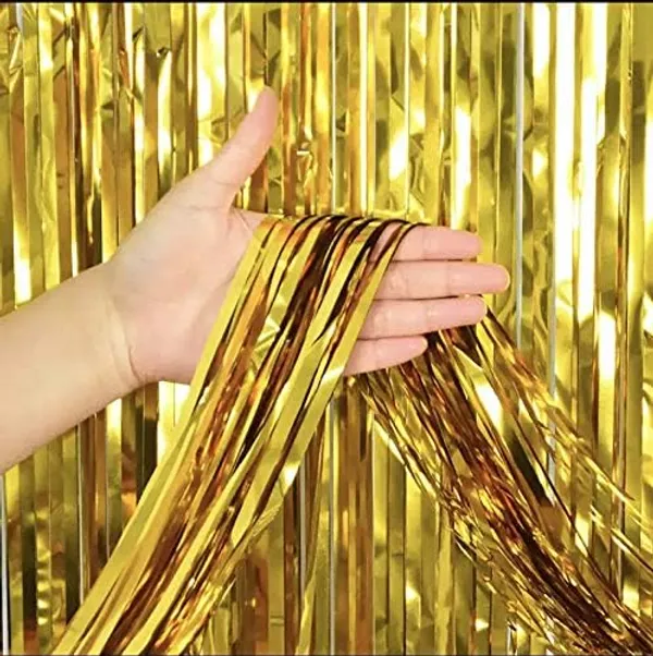 Golden_Fringe_Foil_Curtain_(Pack_Of_4)_For_Birthday/Anniversary/Marriage_And_Bachelorette_Decoration_(Golden)