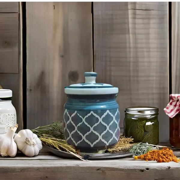 Ceramic_Jars_With_Lid_Multipurpose_Barni_For_Chutney,_Pickle_Jar_Storage_Container,_Dining_Table_Container_(Gray_Chidi_Pickle_Jar_(Single)