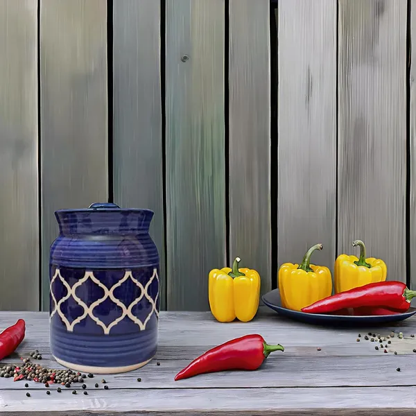 Ceramic_Pickle_Jars_With_Lid_|_Barni_|_Containers_|_Storage_Jar_For_Spice_Pickle_Chatni_Achar_|_Hand_Painted_Ceramic_Barni_|_Achar_Ki_Barni_|_Dining_Table_Container_(1000_Ml)
