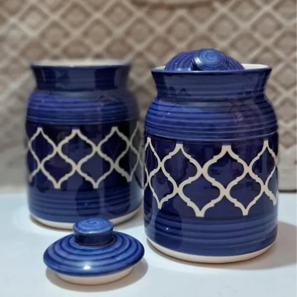 Ceramic_Jars_With_Lid_And_Multipurpose_Barni_For_Chutney|_Pickle|_Spice|_Storage_Container|_Dining_Table_Container_Set_(500_Ml)