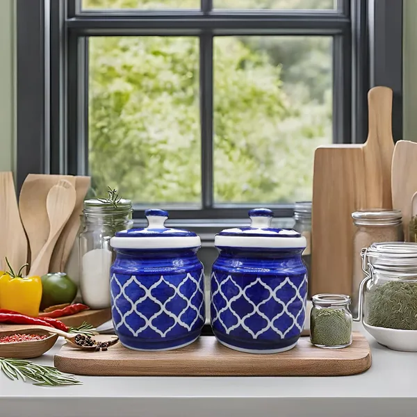Ceramic_Jars_With_Lid_Multipurpose_Barni_For_Chutney,_Pickle_Jar_Storage_Container,_Dining_Table_Container_Set_(Pack_Of_2,_1200Ml)