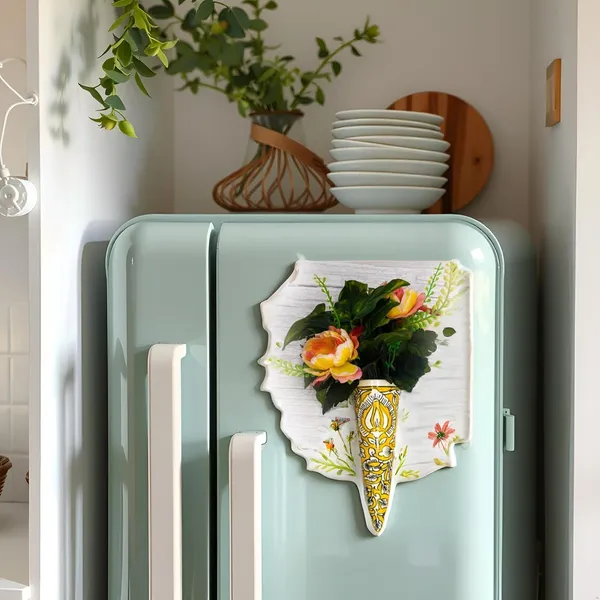 Handicrafts_Ceramic_Pottery_Style_Cone_Planter_For_Home_Balcony_And_Living_Room_|_Flower_Vase_Floral_Cones_Decorative_Wall_Hanging_Pots_(Yellow)