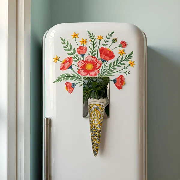 Handicrafts_Ceramic_Pottery_Style_Cone_Planter_For_Home_Balcony_And_Living_Room_|_Flower_Vase_Floral_Cones_Decorative_Wall_Hanging_Pots_(Yellow)