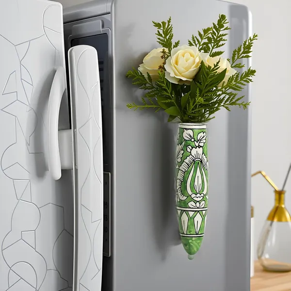 Ceramic_Pottery_Style_Cone_Planter_For_Home_Balcony_And_Living_Room_|_Flower_Vase_Floral_Cones_Decorative_Wall_Hanging_Pots_(Oval_Green)