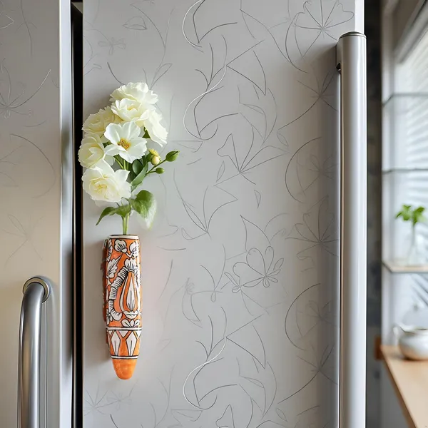 Ceramic_Pottery_Style_Cone_Planter_For_Home_Balcony_And_Living_Room_|_Flower_Vase_Floral_Cones_Decorative_Wall_Hanging_Pots_(Oval_Orange)