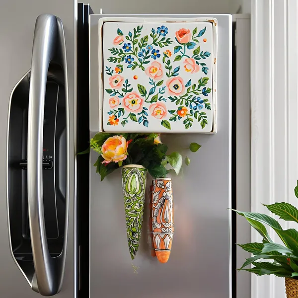 Ceramic_Pottery_Style_Cone_And_Oval_Planter_For_Home_Balcony_And_Living_Room_|_Flower_Vase_Planter_Decorative_For_Wall_Hanging_Planter_Pots_-_Pack_Of_2_(Orange-Oval_&_Red-Cone)