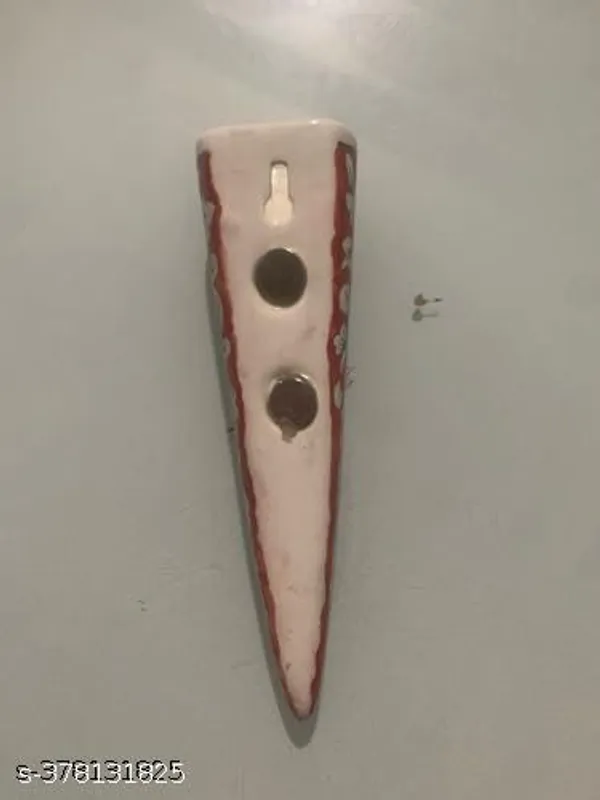 Ceramic_Pottery_Style_Cone_Planter_For_Home_Balcony_And_Living_Room_|_Flower_Vase_Planter_Floral_Cones_Decorative_Wall_Hanging_Planter_Pots_(Cone_(Red))