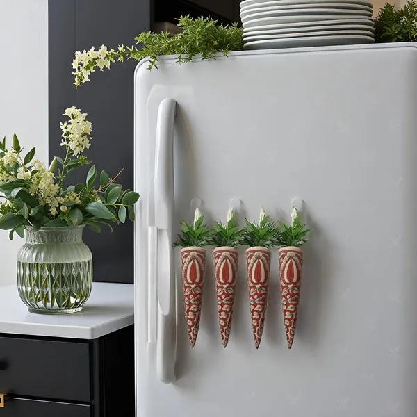 Ceramic_Pottery_Style_Cone_Planter_For_Home_Balcony_And_Living_Room_|_Flower_Vase_Planter_Floral_Cones_Decorative_Wall_Hanging_Planter_Pots_(Cone_(Red))