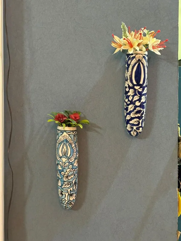Handicrafts_Ceramic_Pottery_Ovel_Planter_For_Home_Balcony_And_Living_Room_|_Flower_Vase_Planter_Floral_Ovel_Decorative_Wall_Hanging_Planter_Pots