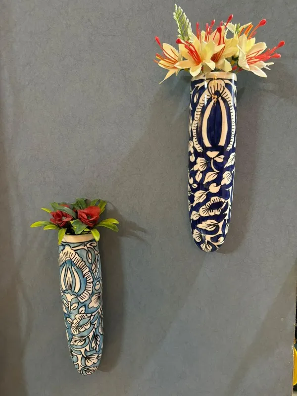 Handicrafts_Ceramic_Pottery_Ovel_Planter_For_Home_Balcony_And_Living_Room_|_Flower_Vase_Planter_Floral_Ovel_Decorative_Wall_Hanging_Planter_Pots