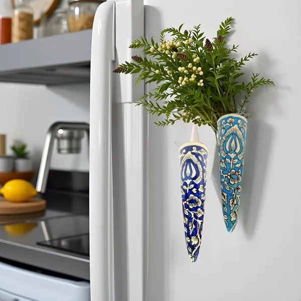 Ceramic_Pottery_Cone_Planter_For_Home_Balcony_And_Living_Room_|_Flower_Vase_Planter_Floral_Cones_Decorative_Wall_Hanging_Planter_Pots