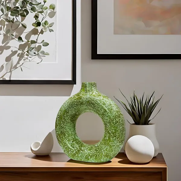 Ceramic_Ring_Planter_Decorative_Vases_For_Home_Decor,_Center_Table,_Flowers_Pot,_Living_Room_Decoration_And_Party_Centerpieces|_Ring_Shape_Planter_|_Flower_Pot_(Green)