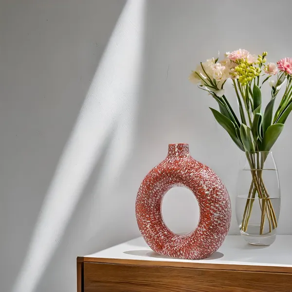 Ceramic_Ring_Planter_Decorative_Vases_For_Home_Decor,_Center_Table,_Flowers_Pot,_Living_Room_Decoration_And_Party_Centerpieces|_Ring_Shape_Planter_|_Flower_Pot_(Red_01)