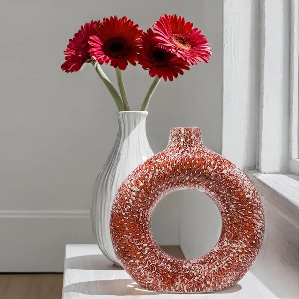 Ceramic_Ring_Planter_Decorative_Vases_For_Home_Decor,_Center_Table,_Flowers_Pot,_Living_Room_Decoration_And_Party_Centerpieces|_Ring_Shape_Planter_|_Flower_Pot_(Red_01)