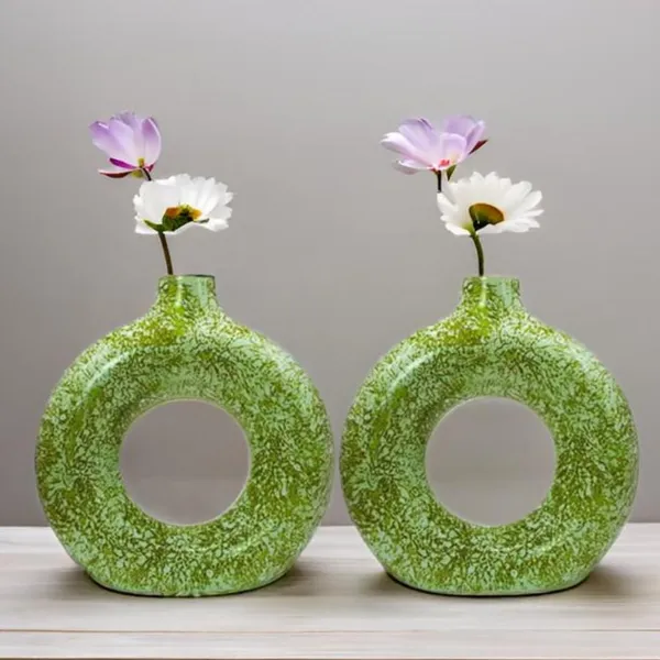 Ceramic_Ring_Planter_Decorative_Vases_For_Home_Decor,_Center_Table,_Flowers_Pot,_Living_Room_Decoration_And_Party_Centerpieces|_Ring_Shape_Planter_|_Flower_Pot_(Green)