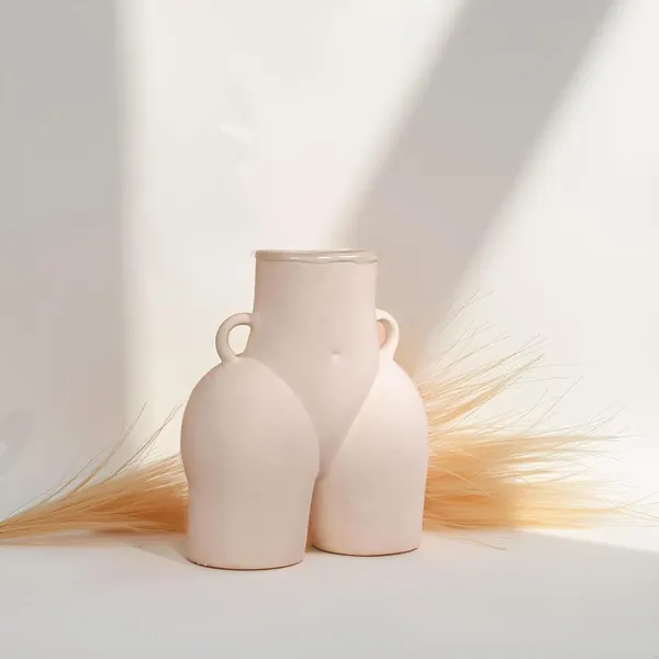 Ceramic_Bum_Shape_Vase_Unique_Planter_&_Flower_Pot_For_Home_Decor,_Living_Room,_Bedroom_|_Shelf_Decoration
