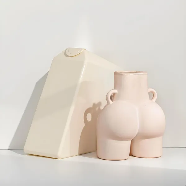 Ceramic_Bum_Shape_Vase_Unique_Planter_&_Flower_Pot_For_Home_Decor,_Living_Room,_Bedroom_|_Shelf_Decoration