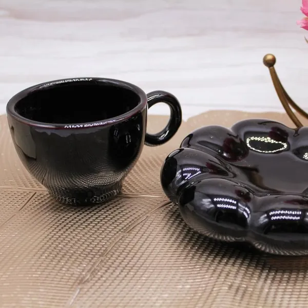 Ceramic_Bubble_Cup_Plate_Mug_&_Dessert_Plate_Set_|_Ideal_For_Gift_|_Coffee_Mug_For_Birthday,_Wedding,_Anniversary_Gift_For_Anyone_(Black)