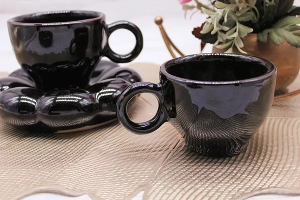 Ceramic_Bubble_Cup_Plate_Mug_&_Dessert_Plate_Set_|_Ideal_For_Gift_|_Coffee_Mug_For_Birthday,_Wedding,_Anniversary_Gift_For_Anyone_(Black)