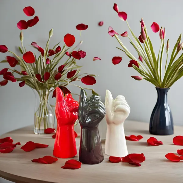 Ceramic_Pointed_Finger_Vase_Hand_Shape_Flower_Pot_&_Planter_For_Home_Decor_|_Unique_Ceramic_Hand_Shaped_Pot_For_Table,_Shelf_&_Corner_Decoration_Red_|_Black_|_White_(Pack_Of_3)