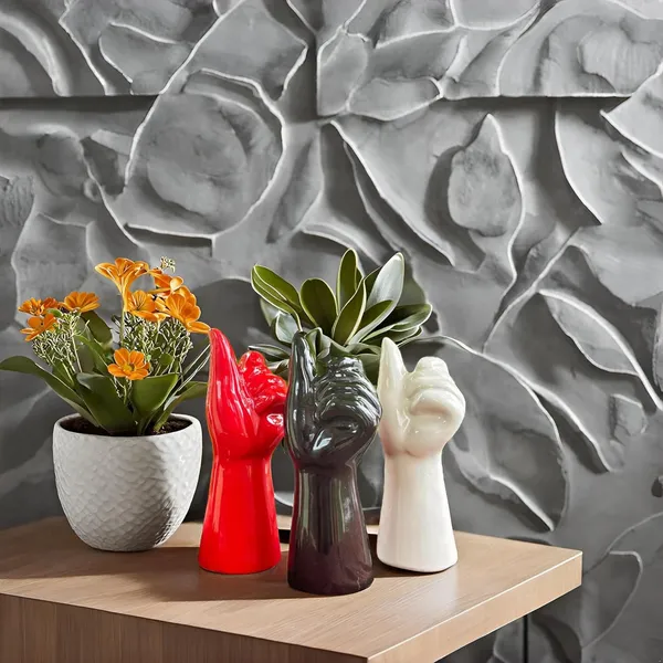 Ceramic_Pointed_Finger_Vase_Hand_Shape_Flower_Pot_&_Planter_For_Home_Decor_|_Unique_Ceramic_Hand_Shaped_Pot_For_Table,_Shelf_&_Corner_Decoration_Red_|_Black_|_White_(Pack_Of_3)