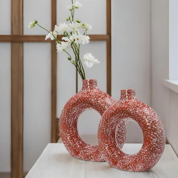 Ceramic_Ring_Planter_Decorative_Vases_For_Home_Decor,_Center_Table,_Flowers_Pot,_Living_Room_Decoration_And_Party_Centerpieces|_Ring_Shape_Planter_|_Flower_Pot_(Red)