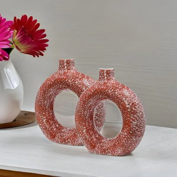 Ceramic_Ring_Planter_Decorative_Vases_For_Home_Decor,_Center_Table,_Flowers_Pot,_Living_Room_Decoration_And_Party_Centerpieces|_Ring_Shape_Planter_|_Flower_Pot_(Red)