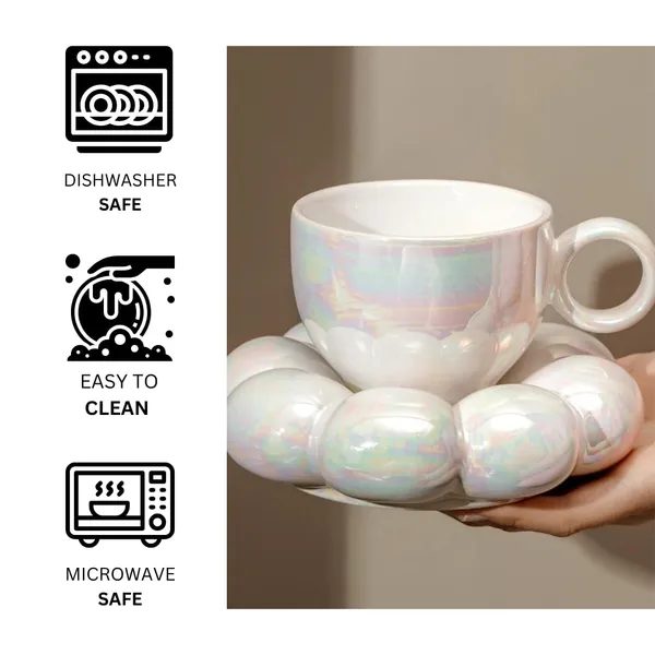 Ceramic_Bubble_Mug_&_Dessert_Plate_Set_|_Ideal_For_Gift_|_Coffee_Mug_For_Birthday,_Wedding,_Anniversary_Cup_Plate_Gift_For_Anyone_(White)