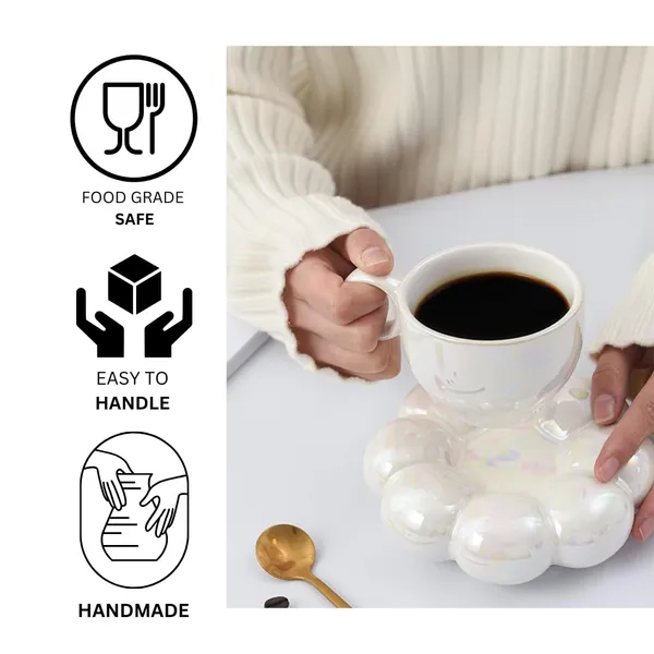 Ceramic_Bubble_Mug_&_Dessert_Plate_Set_|_Ideal_For_Gift_|_Coffee_Mug_For_Birthday,_Wedding,_Anniversary_Cup_Plate_Gift_For_Anyone_(White)