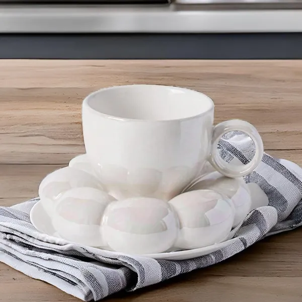 Ceramic_Bubble_Mug_&_Dessert_Plate_Set_|_Ideal_For_Gift_|_Coffee_Mug_For_Birthday,_Wedding,_Anniversary_Cup_Plate_Gift_For_Anyone_(White)