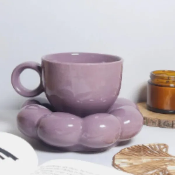 Ceramic_Bubble_Mug_&_Dessert_Plate_Set_|_Ideal_For_Gift_|_Coffee_Mug_For_Birthday,_Wedding,_Anniversary_Cup_Plate_Gift_For_Anyone_(Bubble_Cup)_(Purple)