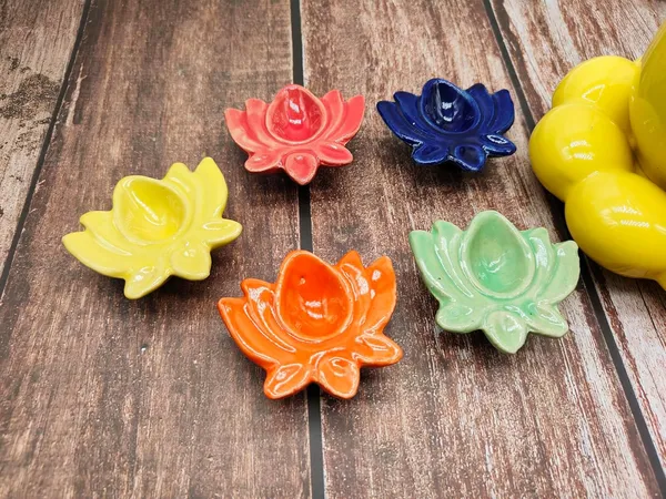 Kamal_Diya_Ceramic_Colorful_Table_Diya,_Hand_Made_For_Diwali_Decoration,_Puja_Deepak_Lamp_Colorful_Kamal_Design_For_Gifting_(Pack_Of_5)