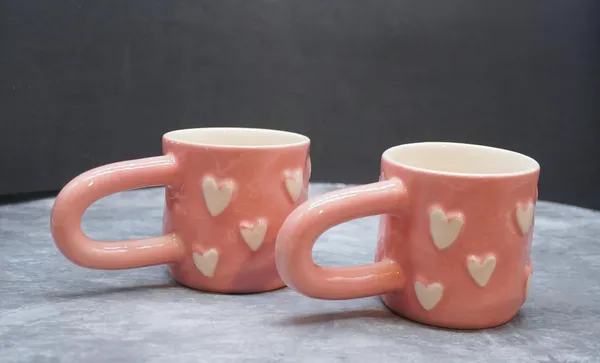 Handicrafts_Ceramic_Handle_Cup_|_Ideal_For_Gift_|_Handle_Cup_Gifts_For_Anniversary,_Wedding,_Housewarming_Parties_-200_Ml_(Pack-_2)_(Pink)