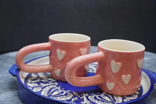 Handicrafts_Ceramic_Handle_Cup_|_Ideal_For_Gift_|_Handle_Cup_Gifts_For_Anniversary,_Wedding,_Housewarming_Parties_-200_Ml_(Pack-_2)_(Pink)