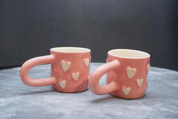 Handicrafts_Ceramic_Handle_Cup_|_Ideal_For_Gift_|_Handle_Cup_Gifts_For_Anniversary,_Wedding,_Housewarming_Parties_-200_Ml_(Pack-_2)_(Pink)