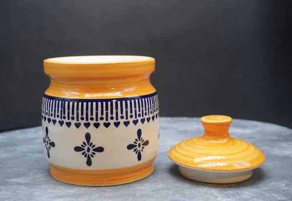 Ceramic_Pickle_Jars_1000_Ml_Pottery_Ceramic_Storage_Jar_For_Pickle,_Cornichon_Storage_Jar_For_Pickle_Barni_For_Achar,_Jar_Storage_Container_(Yellow)