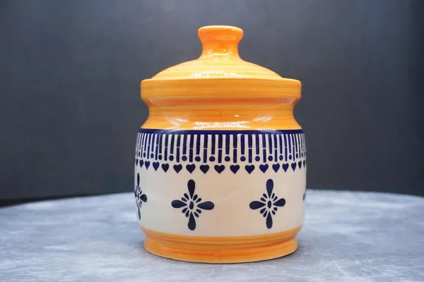 Ceramic_Pickle_Jars_1000_Ml_Pottery_Ceramic_Storage_Jar_For_Pickle,_Cornichon_Storage_Jar_For_Pickle_Barni_For_Achar,_Jar_Storage_Container_(Yellow)