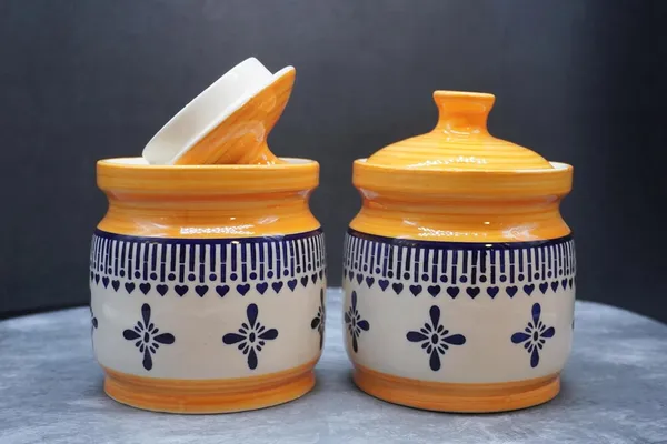 Handicrafts_Ceramic_Pickle_Jars_1000_Ml_Pottery_Ceramic_Storage_Jar_For_Pickle,_Ceramic_Cornichon_Storage_Jar_For_Pickle_Barni_For_Achar,_Jar_Storage_Container_(Pack-2)_(Yellow)