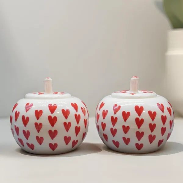 Ceramic_Apple_Shape_Pickle_Jar_Set_Pack_Of_2_|_Handmade_Pottery_Storage_Barni_For_Achar,_Spices_&_Dry_Fruits_|_Decorative_Ceramic_Container_With_Tray
