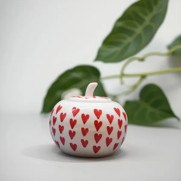 Apple_Shape_Ceramic_Pickle_Jars_|_Handmade_Pottery_Storage_Containers_For_Achar,_Spices_&_Snacks_|_Barni_Jar_Set_With_Tray_Tray-Apple_N