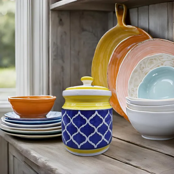 Ceramic_Pickle_Jars_With_Unique_Lids_Multipurpose_Barni_For_Chutney,_Pickle_Jar_Storage_Container,_Dining_Table_Container_(1200_Ml)_-_Yellow